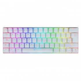 Gaming Tastatur Newskill Pyros Ivory LED RGB Qwerty Spanisch Weiß