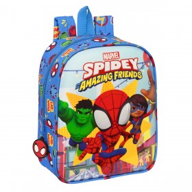 Child bag Spiderman Team up Blue (22 x 27 x 10 cm)