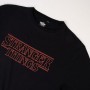 Kurzarm-T-Shirt für Kinder Stranger Things Schwarz