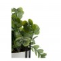 Dekorationspflanze Weiß Eukalyptusbaum Mit Unterstützung Schwarz Metall grün Kunststoff 14 x 40 x 14 cm