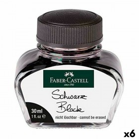 Ink Faber-Castell Black 30 ml 6 Units