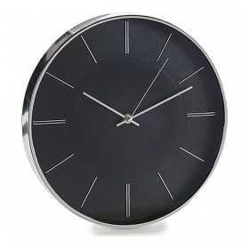 Uhr Kristall Schwarz Grau Weiß Kunststoff 4,2 x 30 x 30 cm