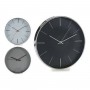 Uhr Kristall Schwarz Grau Weiß Kunststoff 4,2 x 30 x 30 cm