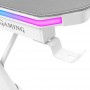 Table Mars Gaming MGDXLRGBW LED RGB Blanc Acier 160 x 60 cm