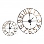 Wall Clock Black Golden Metal (60 x 4,5 x 60 cm)