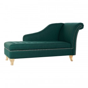 Canapé chaise longue DKD Home Decor 8424001795482 160 x 71 x 83 cm Mousse Noir Vert