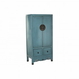 Armoire DKD Home Decor Turquoise Métal Bois (89 x 52 x 180 cm)