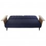 Sofabed DKD Home Decor Blue Brown Black Metal Modern Urban 203 x 87 x 81 cm