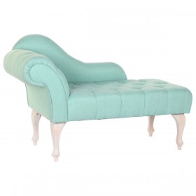 Canapé chaise longue DKD Home Decor 119 x 55 x 77 cm Bois d'hévéa Vert