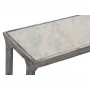 Jeu de 2 tables Home ESPRIT Blanc Argenté Aluminium Marbre 107 x 30 x 81 cm