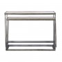 2-bordsset Home ESPRIT Vit Silvrig Aluminium Marmor 107 x 30 x 81 cm