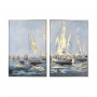 Painting Home ESPRIT Yachts Mediterranean 83 x 4,5 x 123 cm (2 Units)