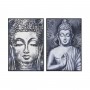 Painting Home ESPRIT Buddha Oriental 83 x 4,5 x 123 cm (2 Units)