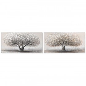 Painting Home ESPRIT Tree Traditional 120 x 3 x 60 cm (2 Units)