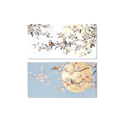 Painting Home ESPRIT Bird Oriental 120 x 3,7 x 60 cm (2 Units)