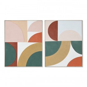 Cadre Home ESPRIT Abstrait Urbaine 80 x 3,5 x 100 cm (2 Unités)