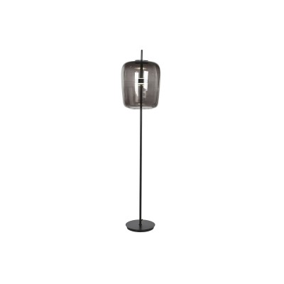 Stehlampe Home ESPRIT Schwarz Grau Metall Kristall 35 x 35 x 168 cm