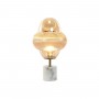 Desk lamp Home ESPRIT Amber Crystal Marble 50 W 220 V 30 x 30 x 55 cm