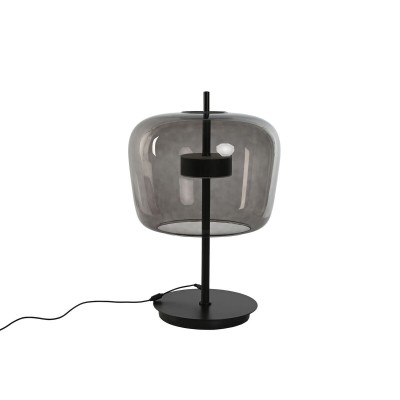 Lampe de bureau Home ESPRIT Noir Doré Métal Verre 35 x 35 x 58 cm