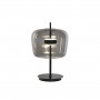 Bordslampa Home ESPRIT Svart Gyllene Metall Glas 35 x 35 x 58 cm