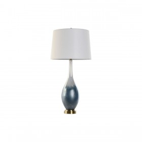 Bordslampa Home ESPRIT Blå Dvobarvna Glas 50 W 220 V 40 x 40 x 84 cm