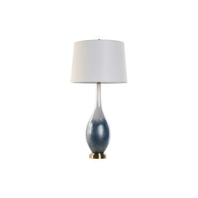 Bordslampa Home ESPRIT Blå Dvobarvna Glas 50 W 220 V 40 x 40 x 84 cm