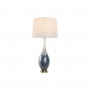 Tischlampe Home ESPRIT Blau zweifarbig Kristall 50 W 220 V 40 x 40 x 84 cm