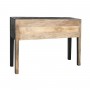 Side table Home ESPRIT Leather Mango wood 135 x 40 x 94 cm