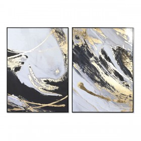 Painting Home ESPRIT Abstract Modern 103 x 4,5 x 143 cm (2 Units)