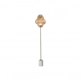 Stehlampe Home ESPRIT Bernstein Kristall Marmor 50 W 220 V 35 x 35 x 160 cm
