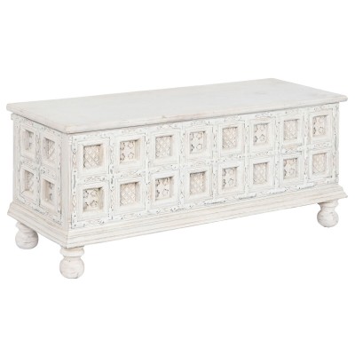 Chest Home ESPRIT White Mango wood 110 x 40 x 48 cm