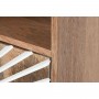 Shelves Home ESPRIT White Golden Natural Wood Mango wood 80 x 45 x 160 cm