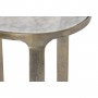 Jeu de 2 tables Home ESPRIT Blanc Argenté Aluminium Marbre 55 x 39 x 56 cm