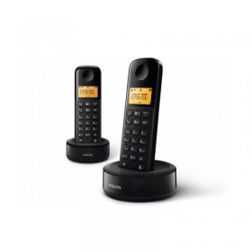 Kabelloses Telefon Philips D1602B/34 1,6" 300 mAh GAP Schwarz