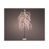 Figure décorative de jardin Extérieur Saule Lumière LED Rose 210 cm