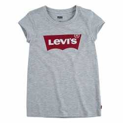 Barn T-shirt med kortärm Levi's Batwing Mörkgrå