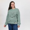 Damen Sweater ohne Kapuze The Mandalorian grün