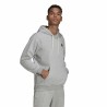 Herren Sweater mit Kapuze Adidas Essentials Feelcomfy Grau