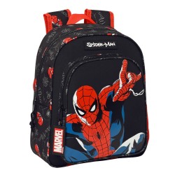 Kinderrucksack Spiderman Hero Schwarz 27 x 33 x 10 cm