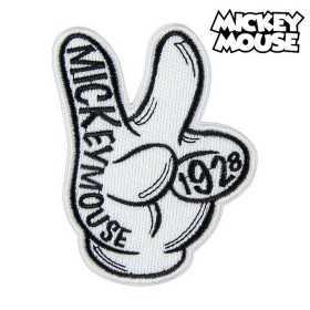Patch Mickey Mouse Weiß Polyester