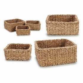 Set of Baskets Brown 27 x 14 x 27 cm