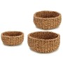 Set of Baskets 3 Pieces Brown