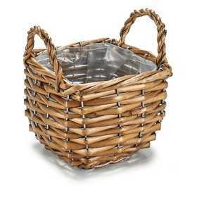 Basket 14,8 x 14,8 x 14 cm Brown wicker