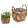 Basket 14,8 x 14,8 x 14 cm Brown wicker