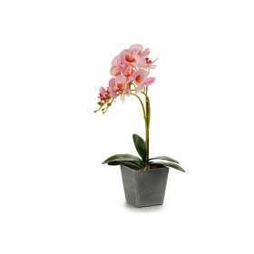 Deko-Blumen Orchidee Kunststoff Blumentopf Grau (18 x 53 x 28 cm)