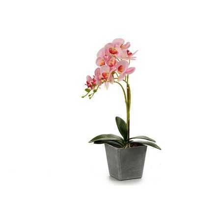 Fleurs décoratives Orchidée Plastique Pot Gris (18 x 53 x 28 cm)