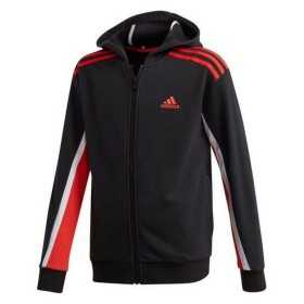 Children's Sports Jacket Adidas B Bold FZHD Black