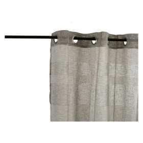 Curtain 140 x 0,1 x 260 cm Grey White (140 x 260 cm)