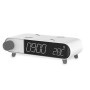 Alarm Clock with Wireless Charger KSIX Retro White 10 W