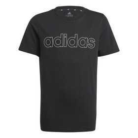 Barn T-shirt med kortärm B LIN T Adidas GN4006 Svart